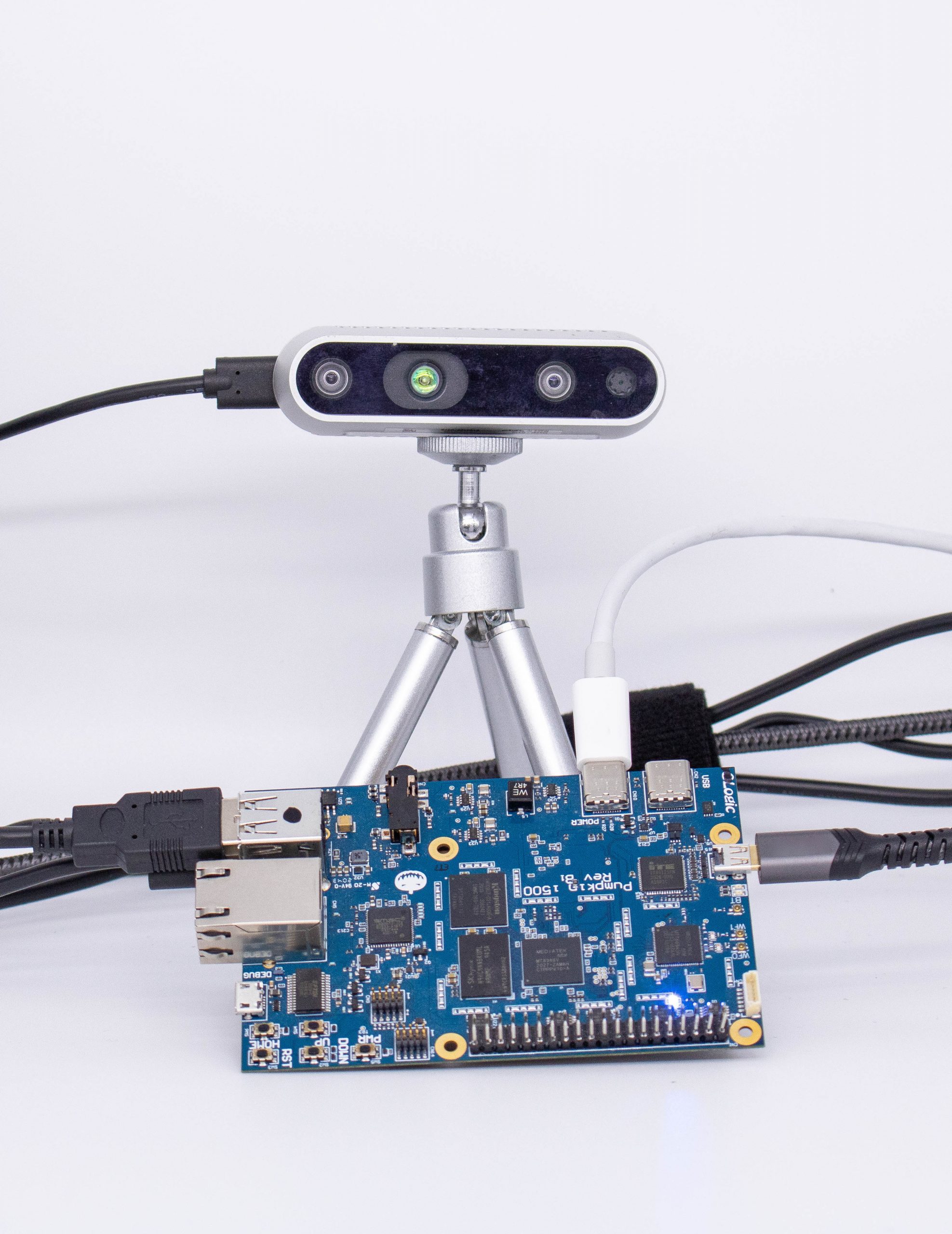 Intel RealSense Depth Camera D435 and Pumpkin i500